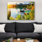 Quadro Decorativo em Vidro Temperado Multicolor 40x60cm - Arte Moderna para Parede