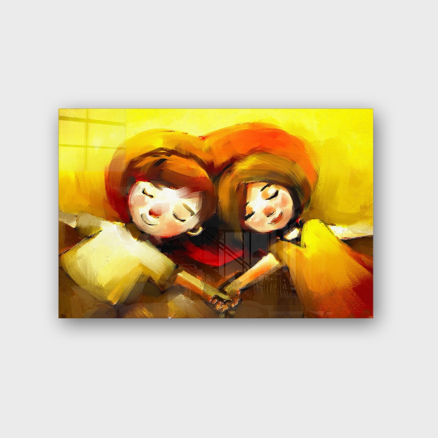 Quadro Decorativo em Vidro Temperado Multicolor 70x100cm - Arte Moderna para Parede