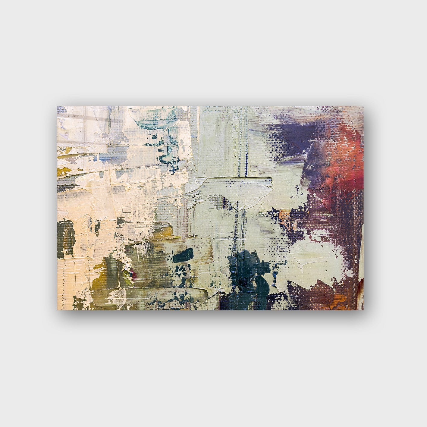 Quadro Decorativo em Vidro Temperado Multicolor 40x60cm - Arte Moderna para Parede