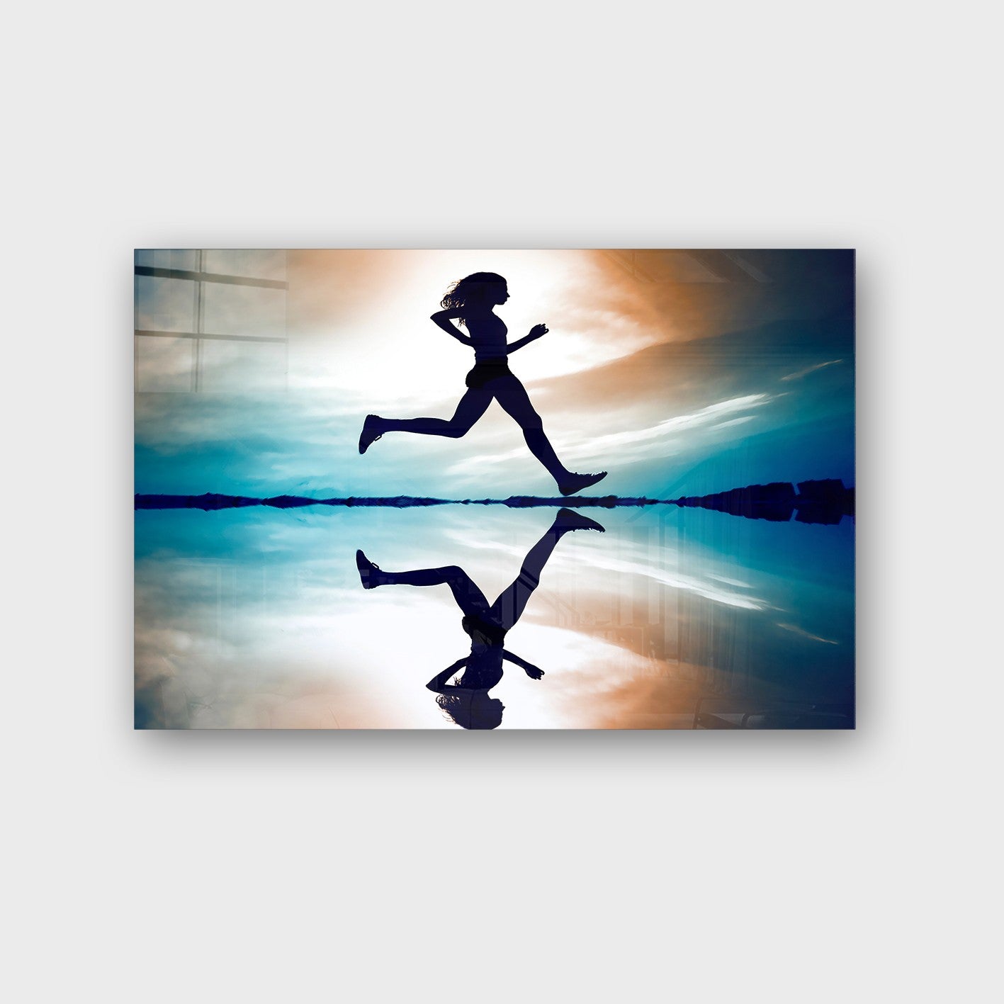 Quadro Decorativo em Vidro Temperado Multicolor 40x60cm - Arte Moderna para Parede