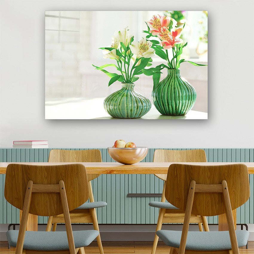 Quadro Decorativo em Vidro Temperado Multicolor 70x100cm - Arte Moderna para Parede