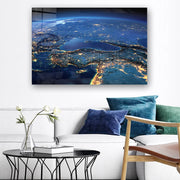 Quadro Decorativo em Vidro Temperado Multicolor 40x60cm - Arte Moderna para Parede