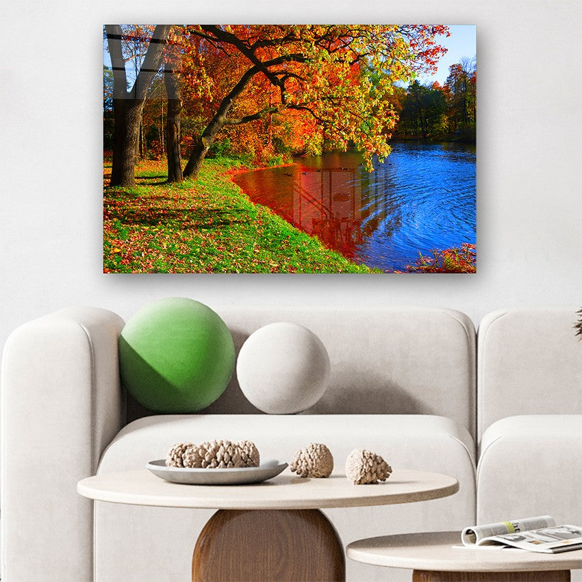 Quadro Decorativo em Vidro Temperado Multicolor 70x100cm - Arte Moderna para Parede