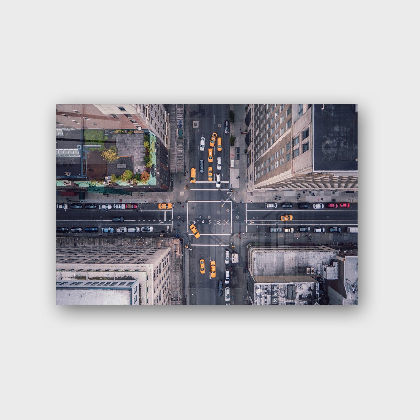 Quadro Decorativo em Vidro Temperado Multicolor 50x70cm - Arte Moderna para Parede