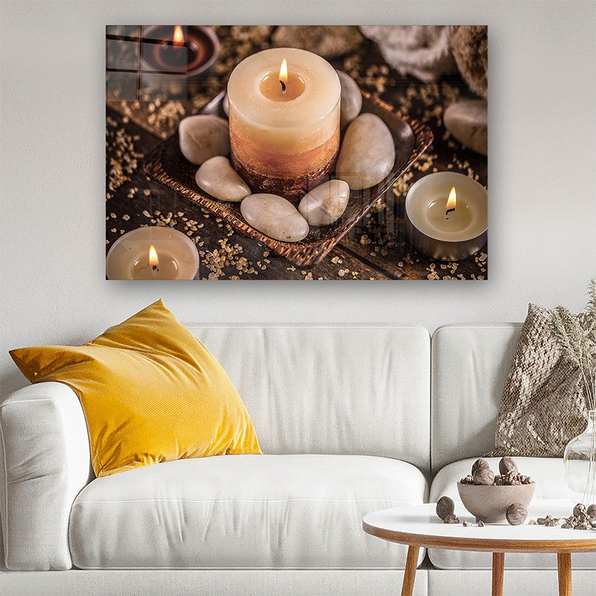 Quadro Decorativo em Vidro Temperado Multicolor 40x60cm - Arte Moderna para Parede