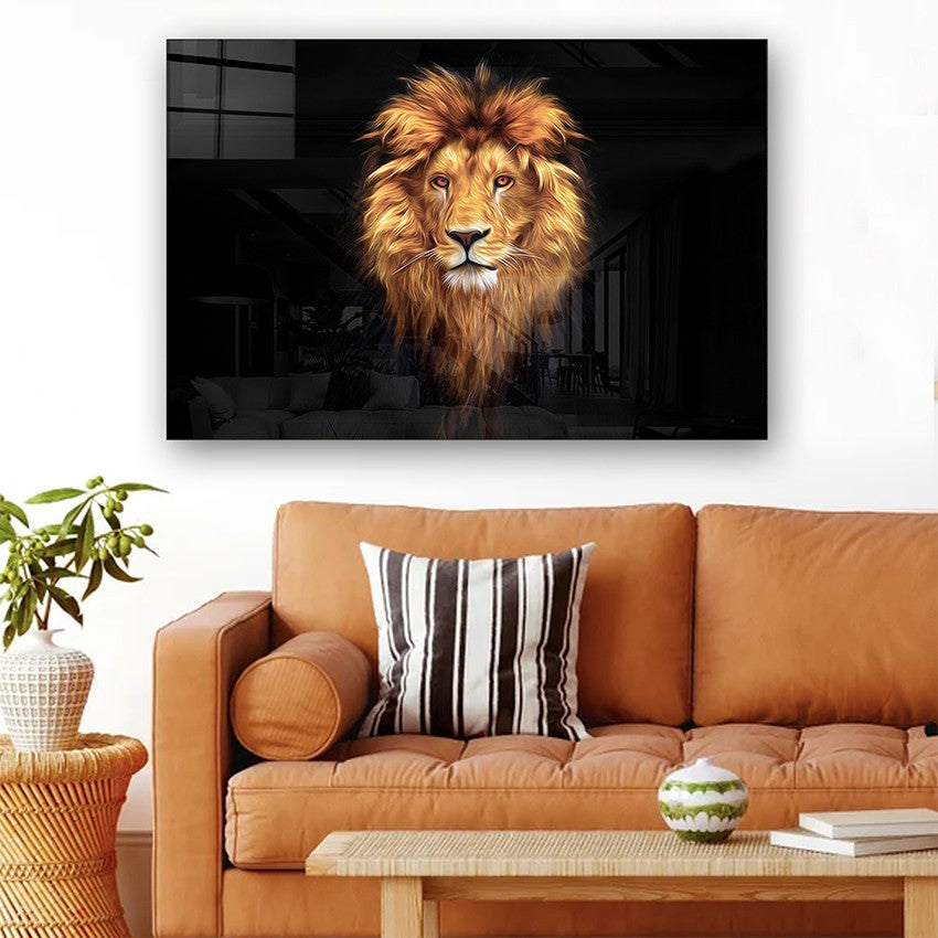 Quadro Decorativo em Vidro Temperado Multicolor 40x60cm - Arte Moderna para Parede