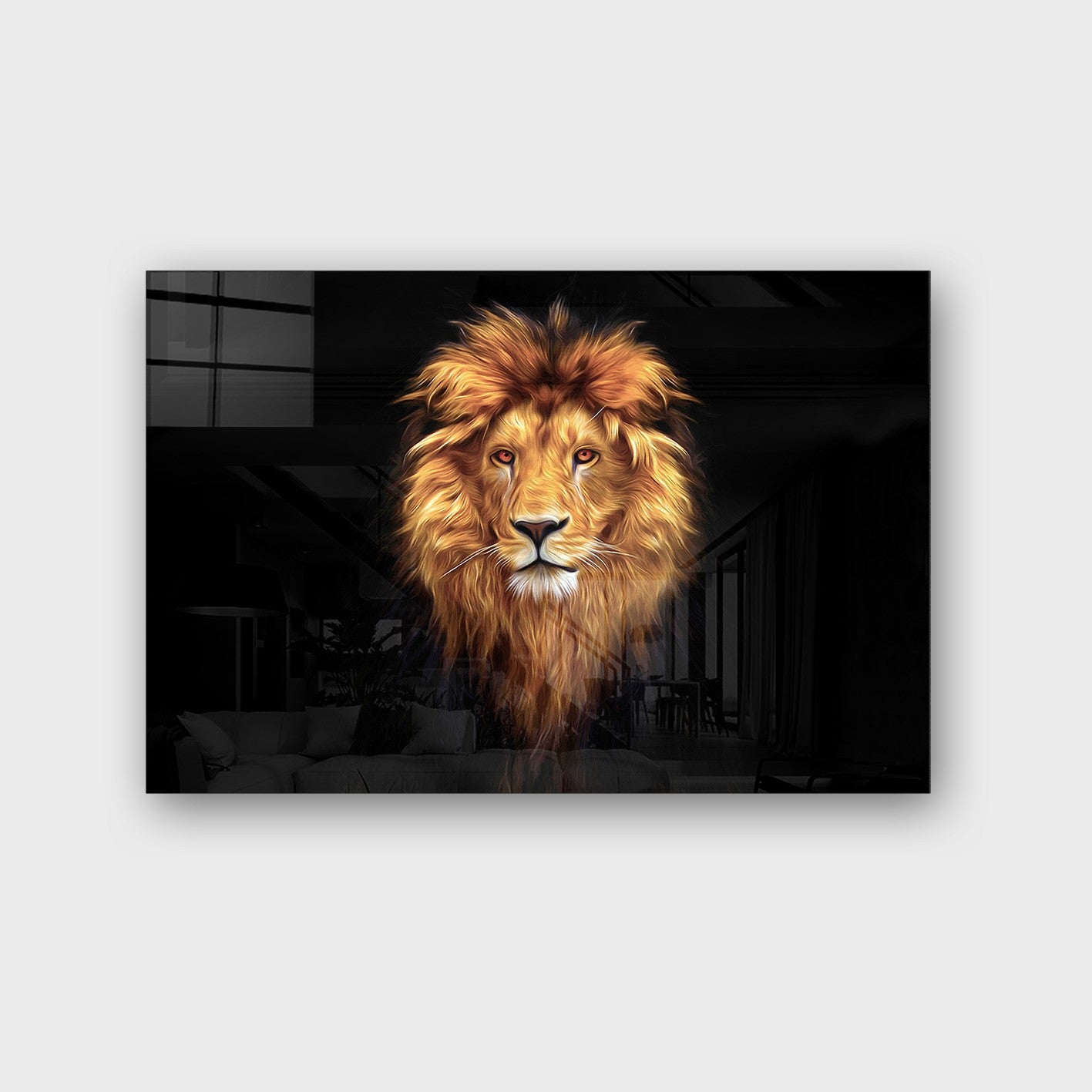 Quadro Decorativo em Vidro Temperado Multicolor 50x70cm - Arte Moderna para Parede