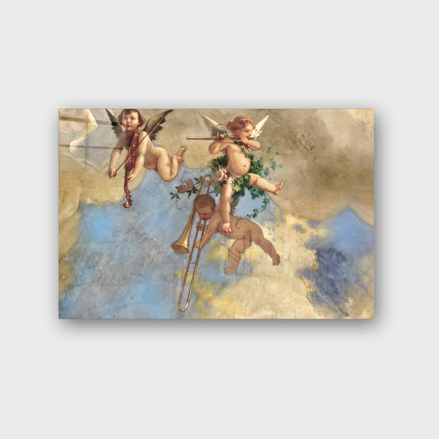 Quadro Decorativo em Vidro Temperado Multicolor 40x60cm - Arte Moderna para Parede