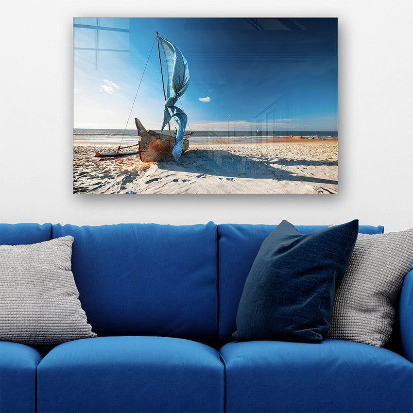 Quadro Decorativo em Vidro Temperado Multicolor 70x100cm - Arte Moderna para Parede