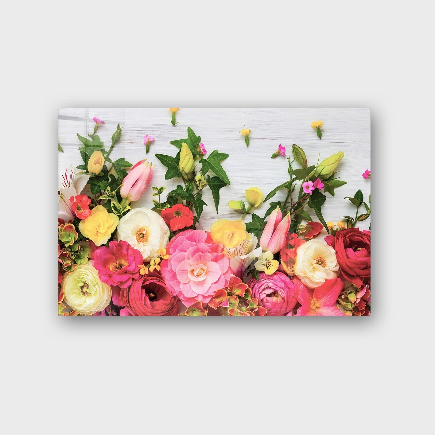 Quadro Decorativo em Vidro Temperado Multicolor 70x100cm - Arte Moderna para Parede