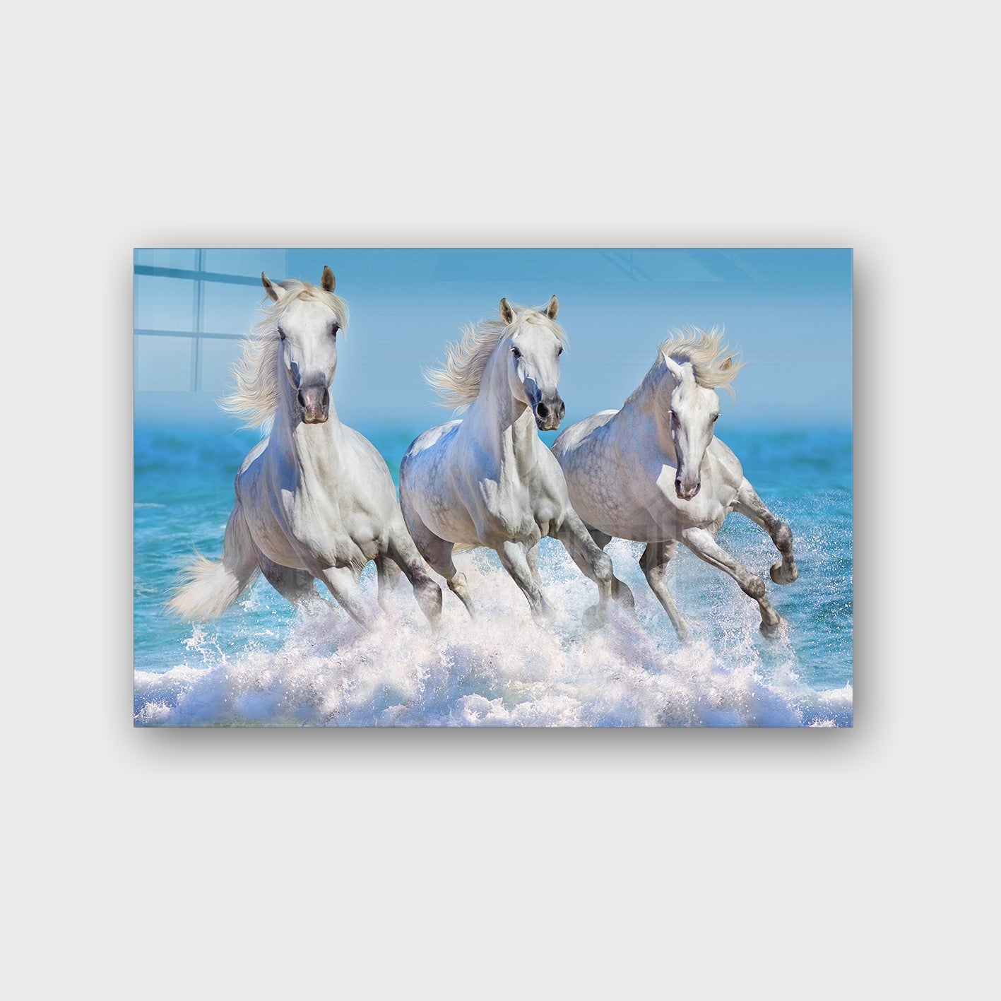 Quadro Decorativo em Vidro Temperado Multicolor 70x100cm - Arte Moderna para Parede