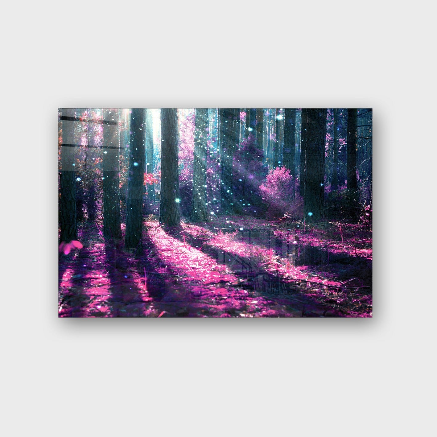 Quadro Decorativo em Vidro Temperado Multicolor 50x70cm - Arte Moderna para Parede