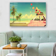 Quadro Decorativo em Vidro Temperado Multicolor 70x100cm - Arte Moderna para Parede