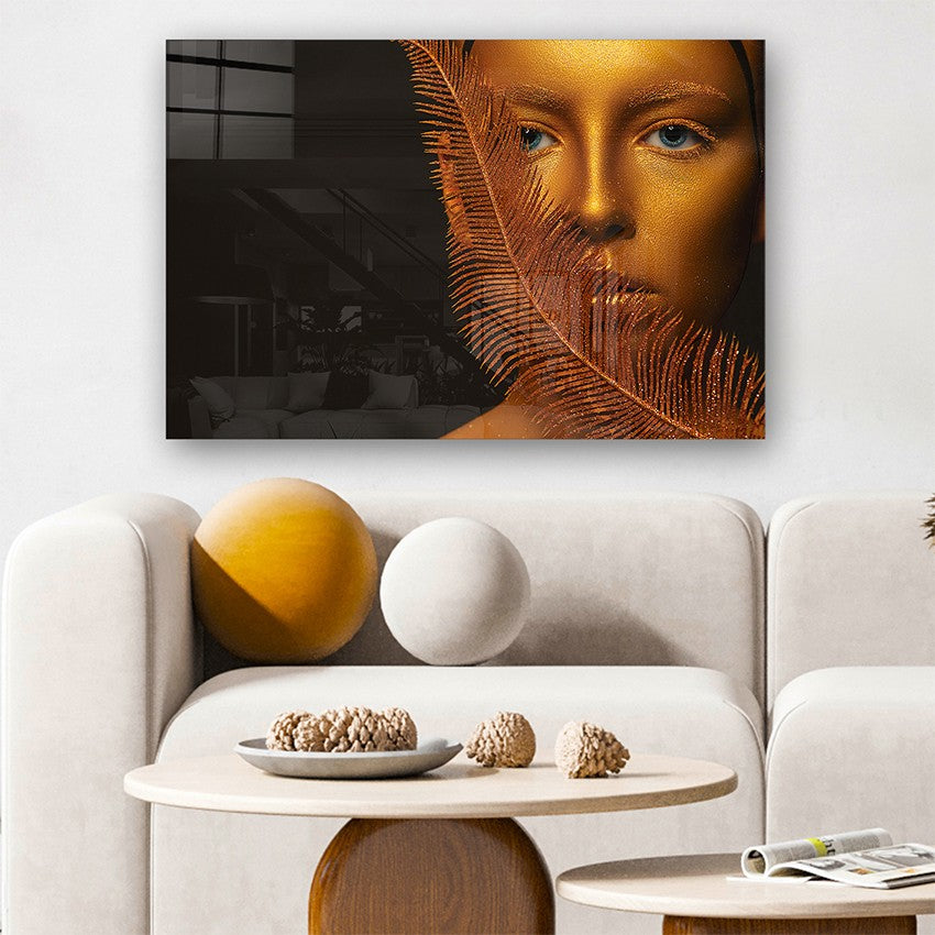 Quadro Decorativo em Vidro Temperado Multicolor 40x60cm - Arte Moderna para Parede