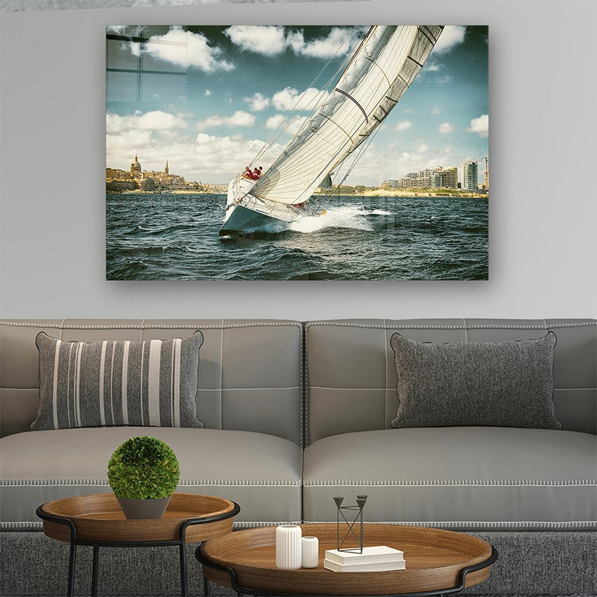 Quadro Decorativo em Vidro Temperado Multicolor 40x60cm - Arte Moderna para Parede