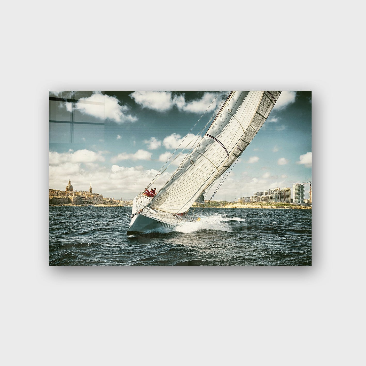 Quadro Decorativo em Vidro Temperado Multicolor 40x60cm - Arte Moderna para Parede