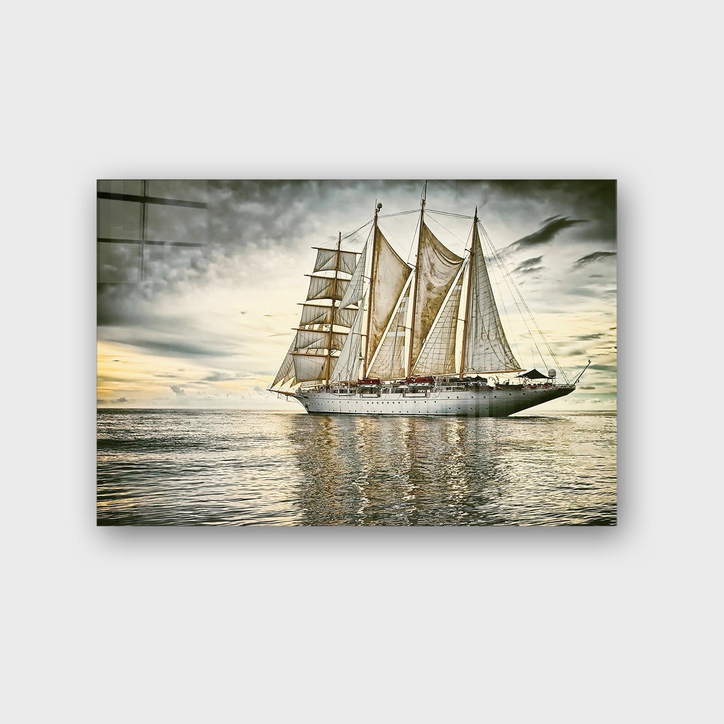 Quadro Decorativo em Vidro Temperado Multicolor 70x100cm - Arte Moderna para Parede