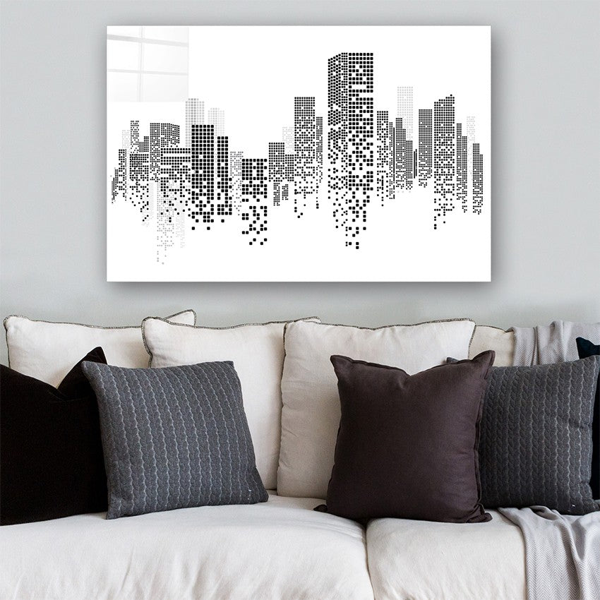 Quadro Decorativo em Vidro Temperado Multicolor 40x60cm - Arte Moderna para Parede