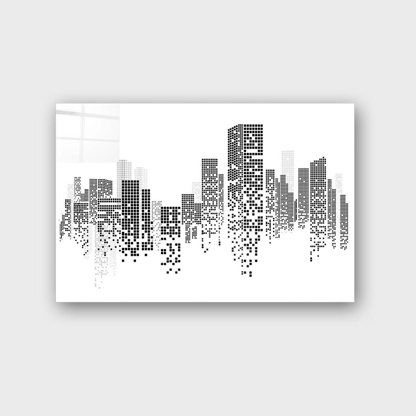 Quadro Decorativo em Vidro Temperado Multicolor 40x60cm - Arte Moderna para Parede