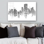 Quadro Decorativo em Vidro Temperado Multicolor 70x100cm - Arte Moderna para Parede