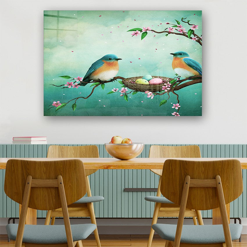Quadro Decorativo em Vidro Temperado Multicolor 50x70cm - Arte Moderna para Parede