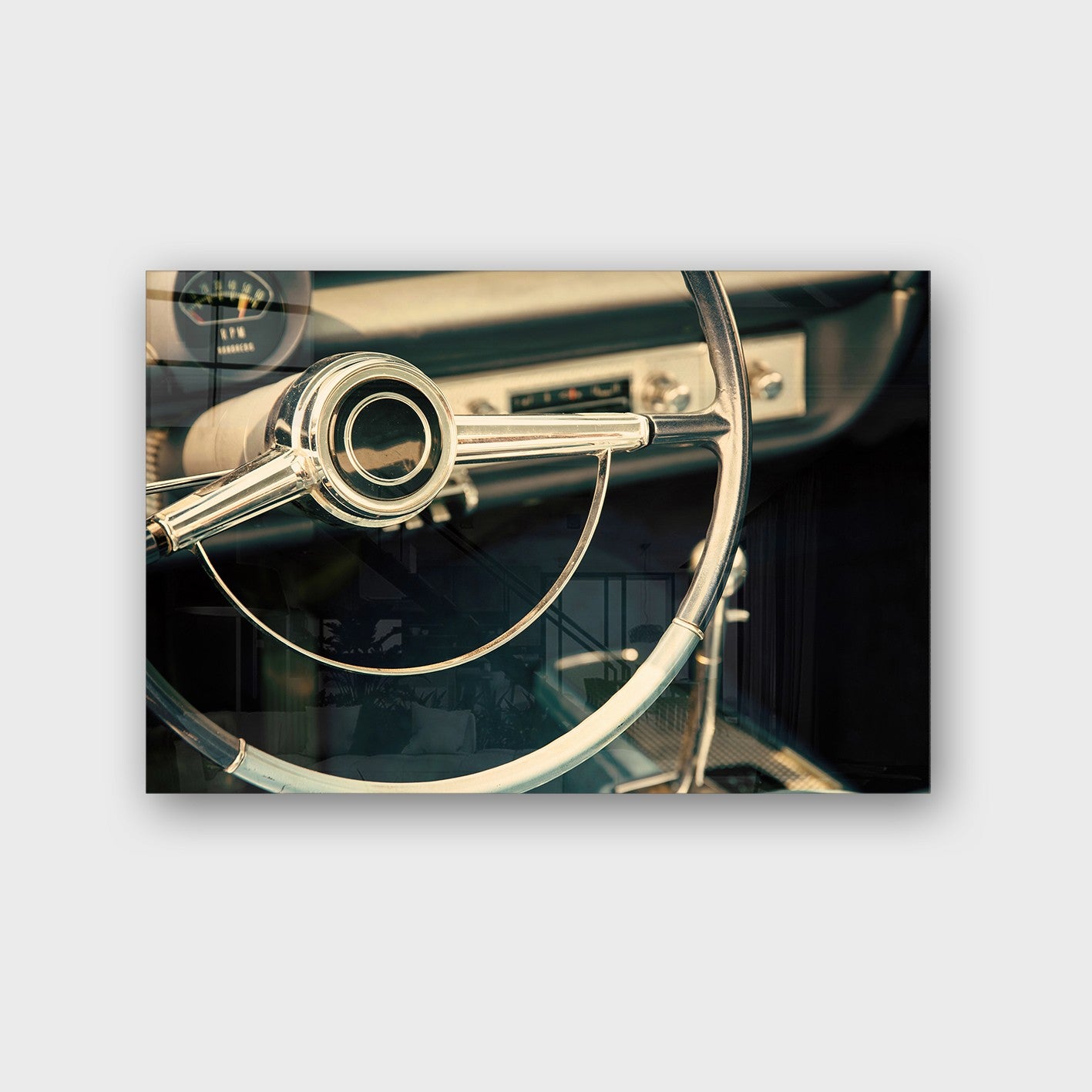 Quadro Decorativo em Vidro Temperado Multicolor 50x70cm - Arte Moderna para Parede