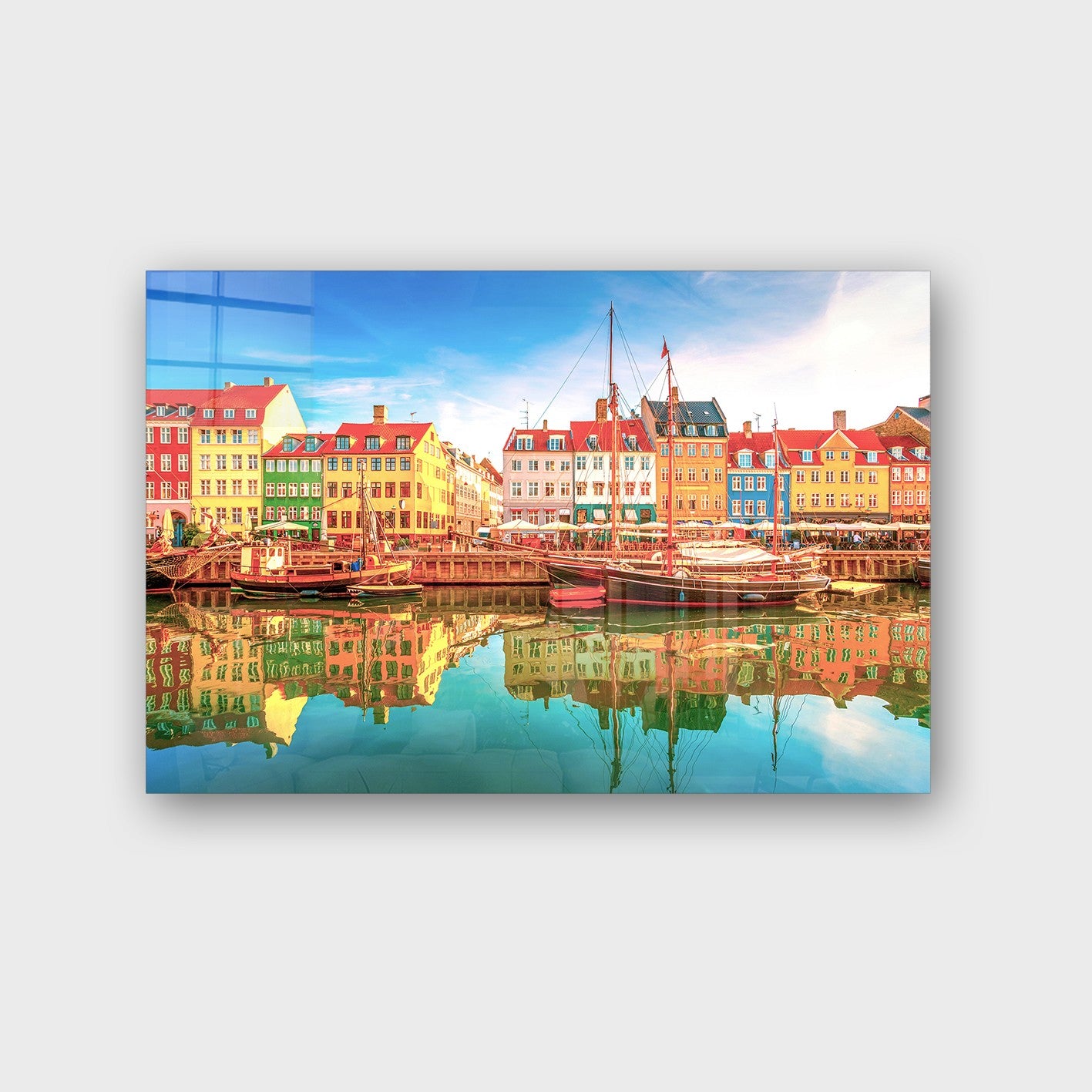 Quadro Decorativo em Vidro Temperado Multicolor 40x60cm - Arte Moderna para Parede