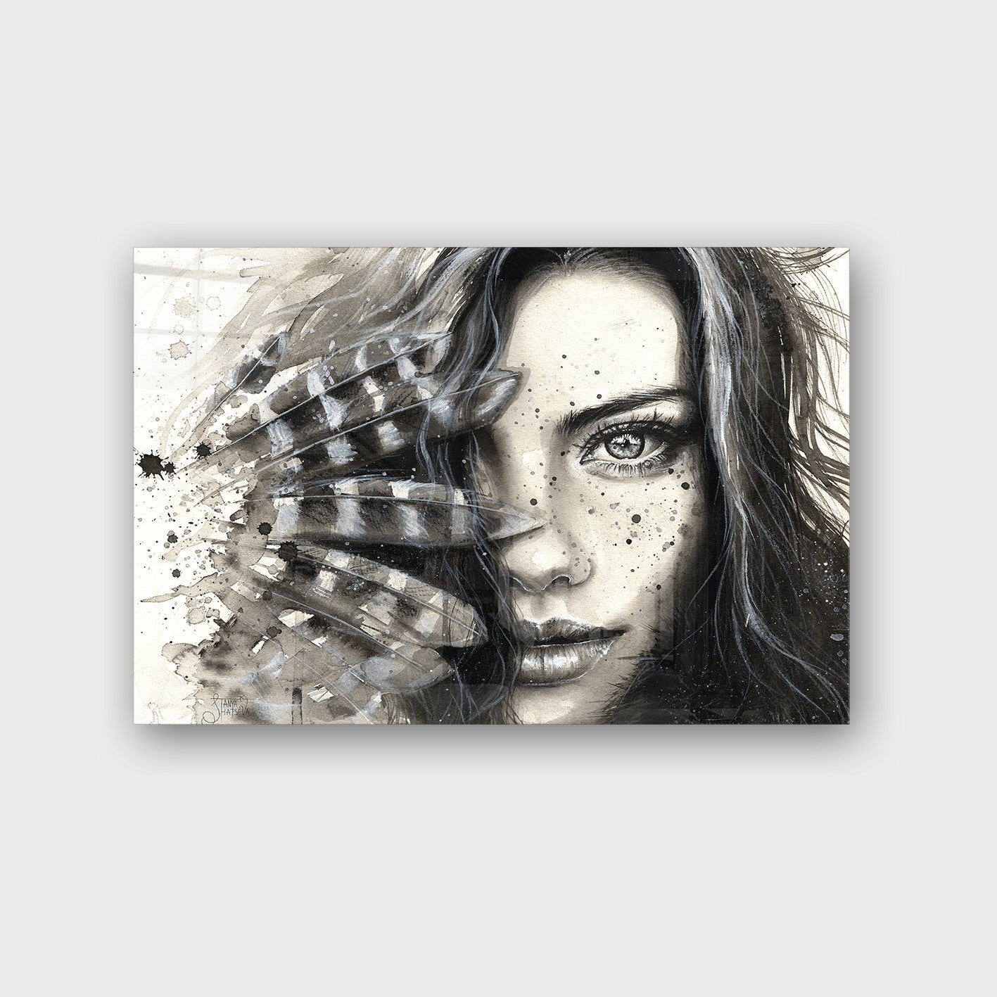 Quadro Decorativo em Vidro Temperado Multicolor 70x100cm - Arte Moderna para Parede