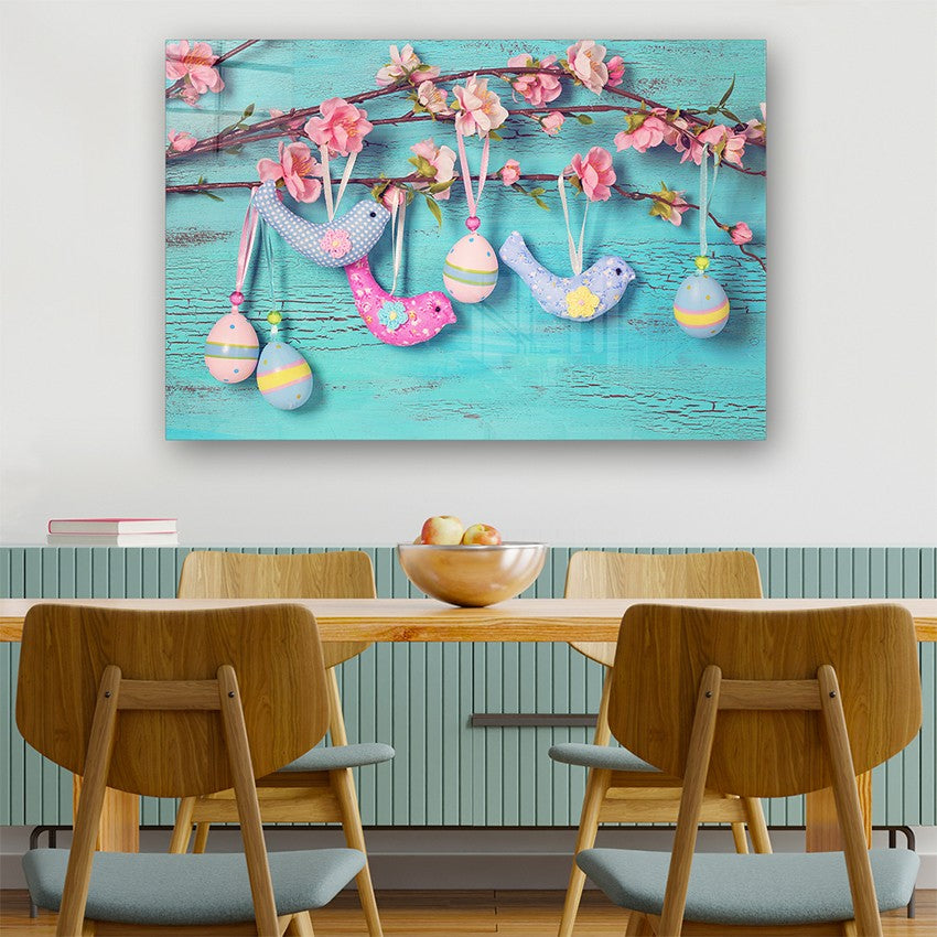 Quadro Decorativo em Vidro Temperado Multicolor 50x70cm - Arte Moderna para Parede