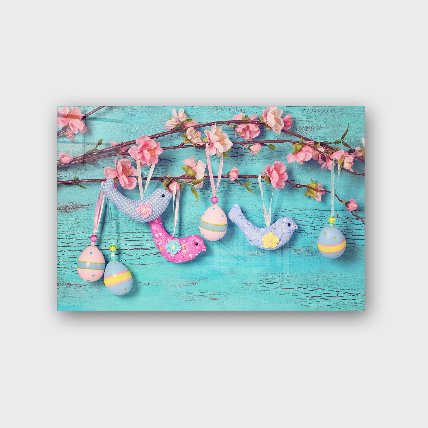 Quadro Decorativo em Vidro Temperado Multicolor 70x100cm - Arte Moderna para Parede