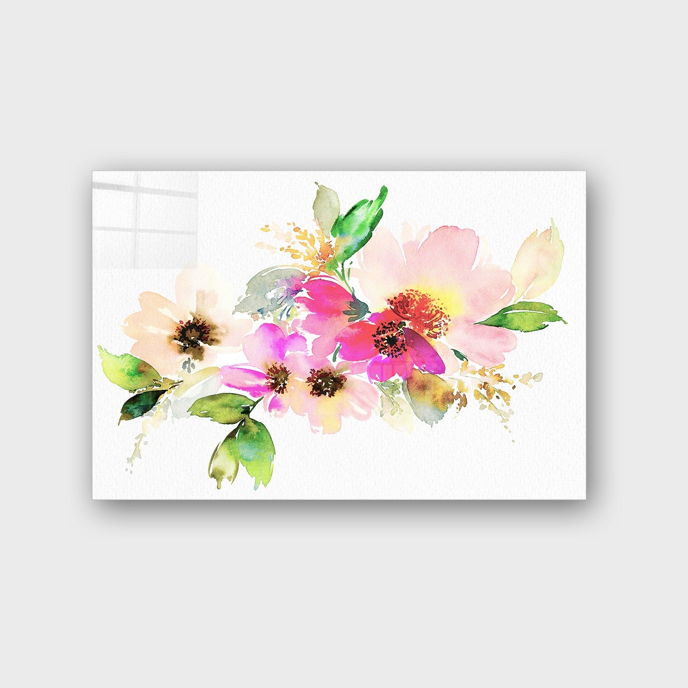 Quadro Decorativo em Vidro Temperado Multicolor 50x70cm - Arte Moderna para Parede