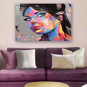 Quadro Decorativo em Vidro Temperado Multicolor 70x100cm - Arte Moderna para Parede