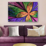 Quadro Decorativo em Vidro Temperado Multicolor 40x60cm - Arte Moderna para Parede