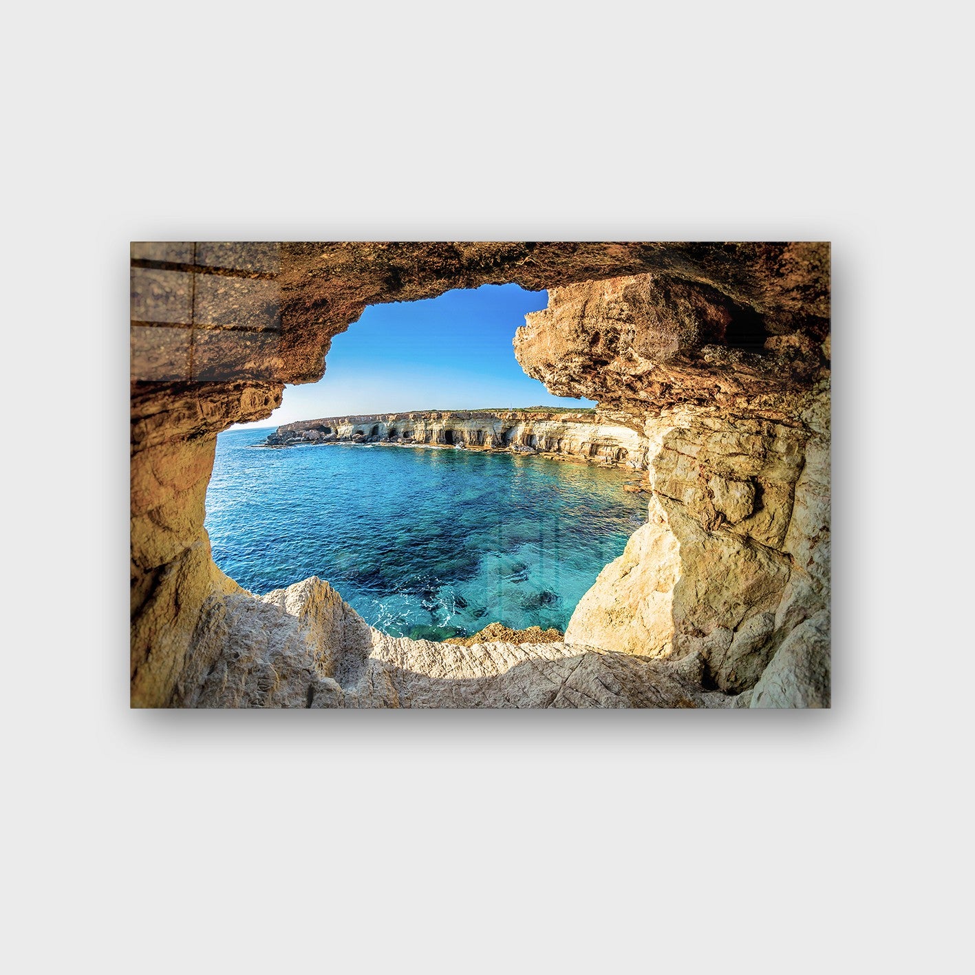 Quadro Decorativo em Vidro Temperado Multicolor 50x70cm - Arte Moderna para Parede