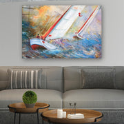 Quadro Decorativo em Vidro Temperado Multicolor 70x100cm - Arte Moderna para Parede