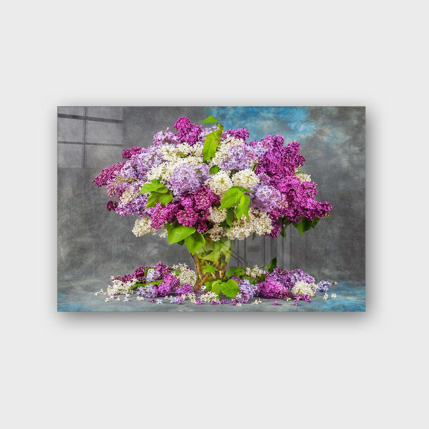 Quadro Decorativo em Vidro Temperado Multicolor 70x100cm - Arte Moderna para Parede