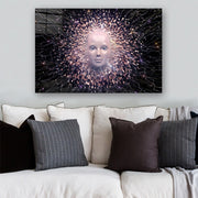 Quadro Decorativo em Vidro Temperado Multicolor 70x100cm - Arte Moderna para Parede