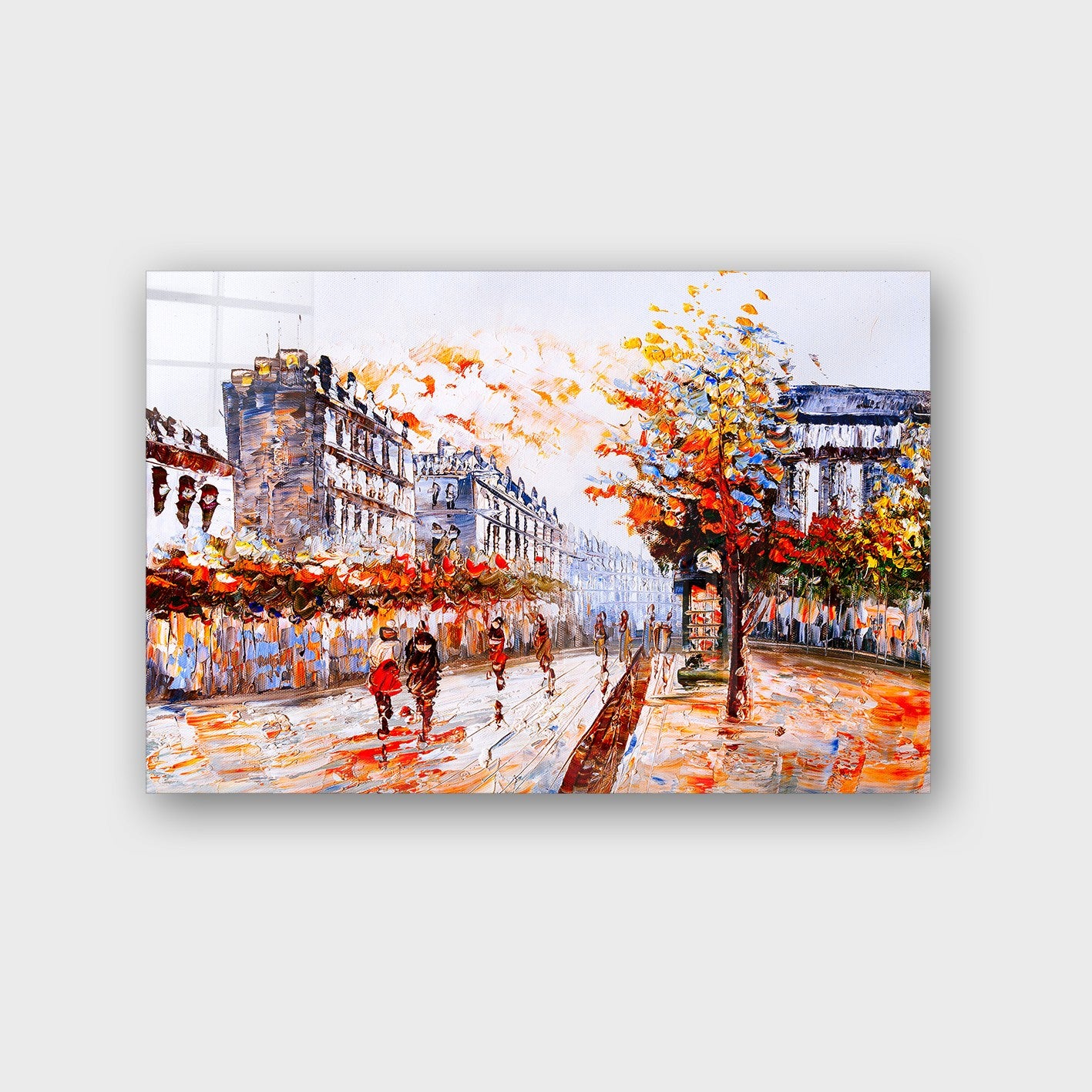 Quadro Decorativo em Vidro Temperado Multicolor 70x100cm - Arte Moderna para Parede