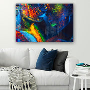 Quadro Decorativo em Vidro Temperado Multicolor 40x60cm - Arte Moderna para Parede