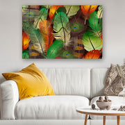 Quadro Decorativo em Vidro Temperado Multicolor 70x100cm - Arte Moderna para Parede