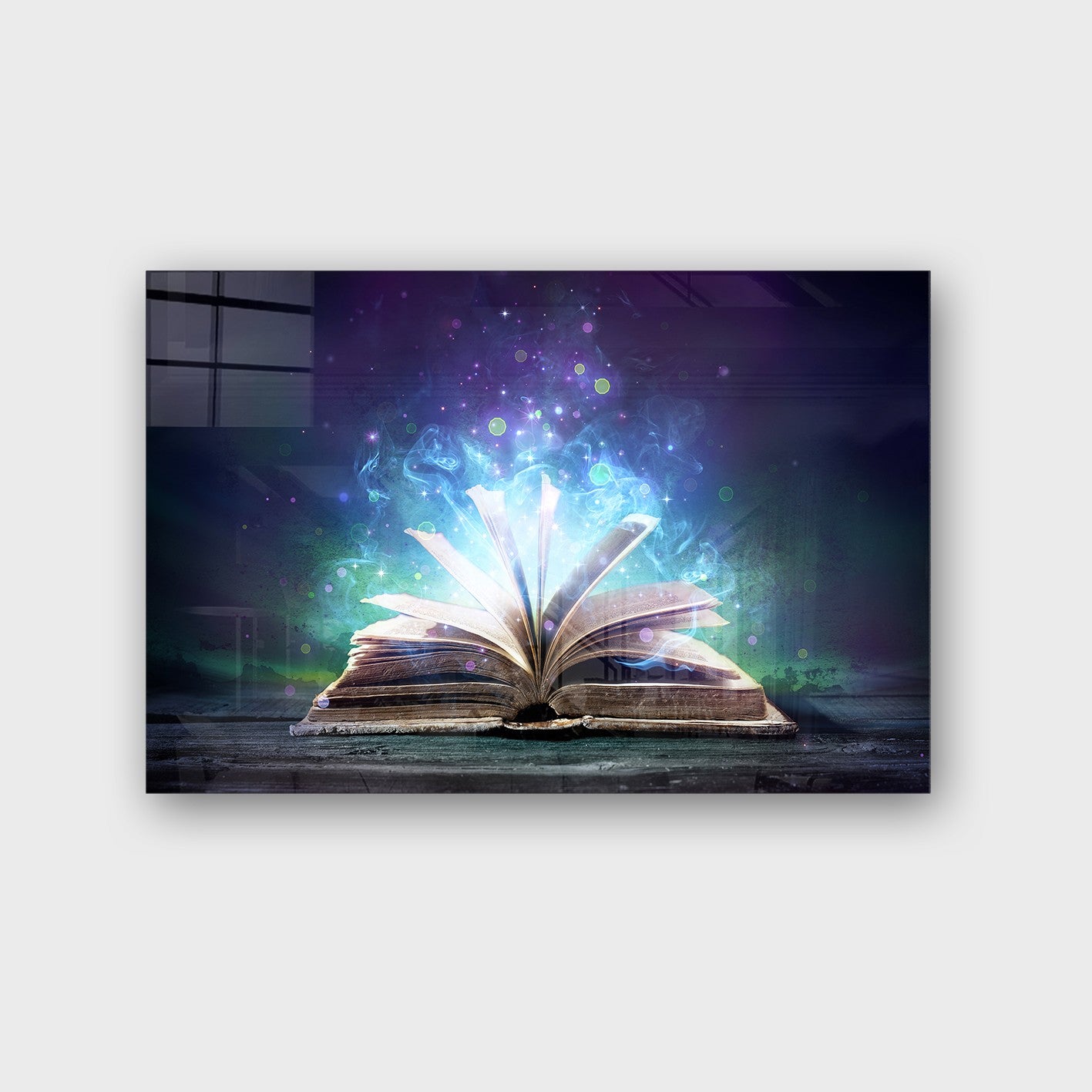 Quadro Decorativo em Vidro Temperado Multicolor 50x70cm - Arte Moderna para Parede