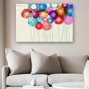 Quadro Decorativo em Vidro Temperado Multicolor 70x100cm - Arte Moderna para Parede