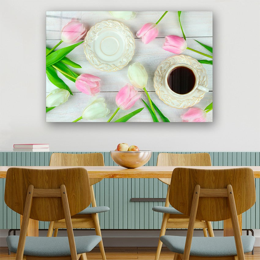 Quadro Decorativo em Vidro Temperado Multicolor 50x70cm - Arte Moderna para Parede