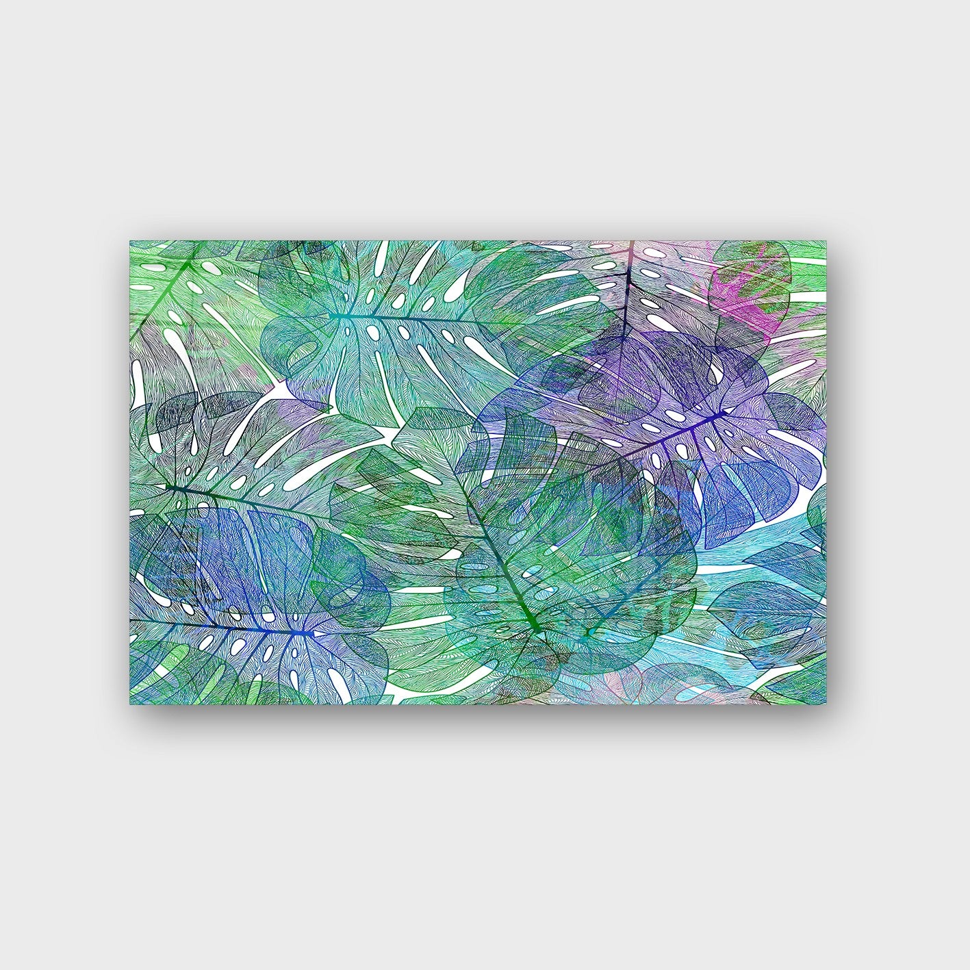 Quadro Decorativo em Vidro Temperado Multicolor 40x60cm - Arte Moderna para Parede