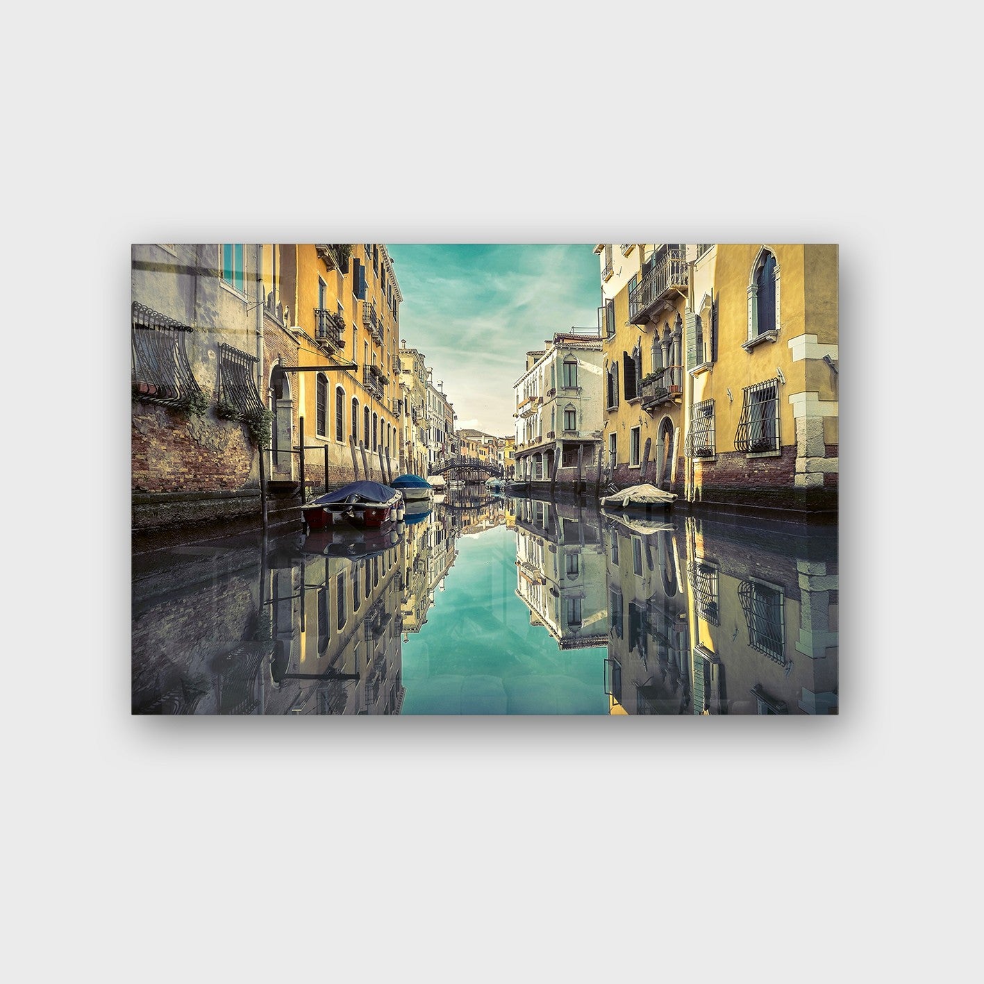 Quadro Decorativo em Vidro Temperado Multicolor 40x60cm - Arte Moderna para Parede