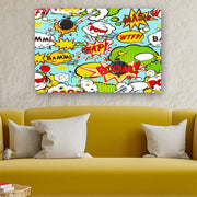 Quadro Decorativo em Vidro Temperado Multicolor 70x100cm - Arte Moderna para Parede