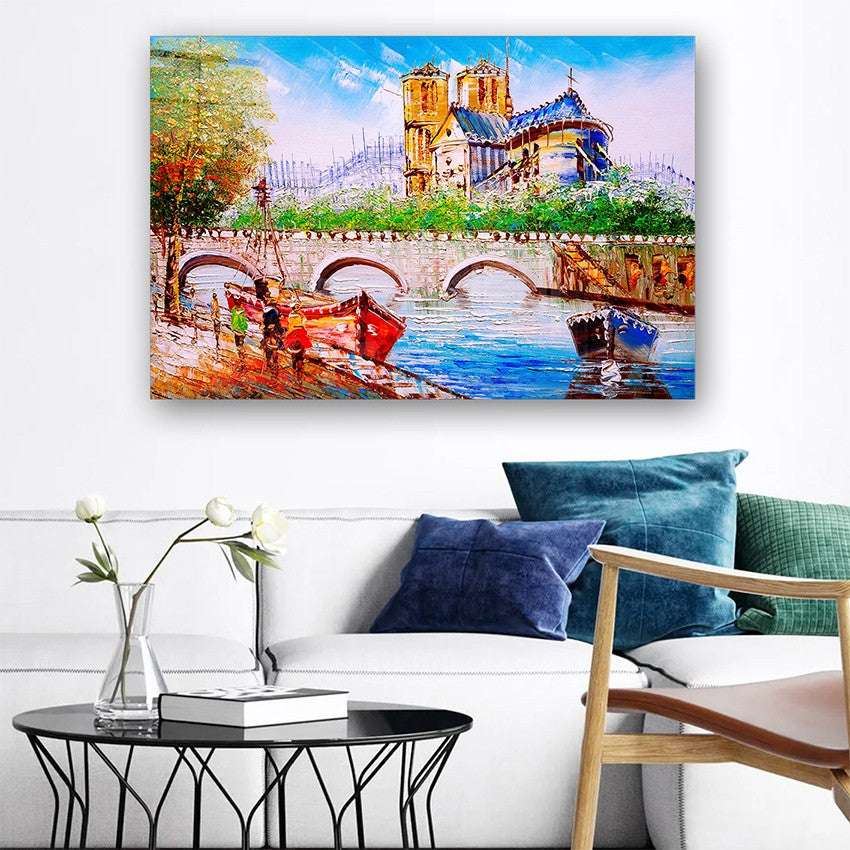 Quadro Decorativo em Vidro Temperado Multicolor 50x70cm - Arte Moderna para Parede