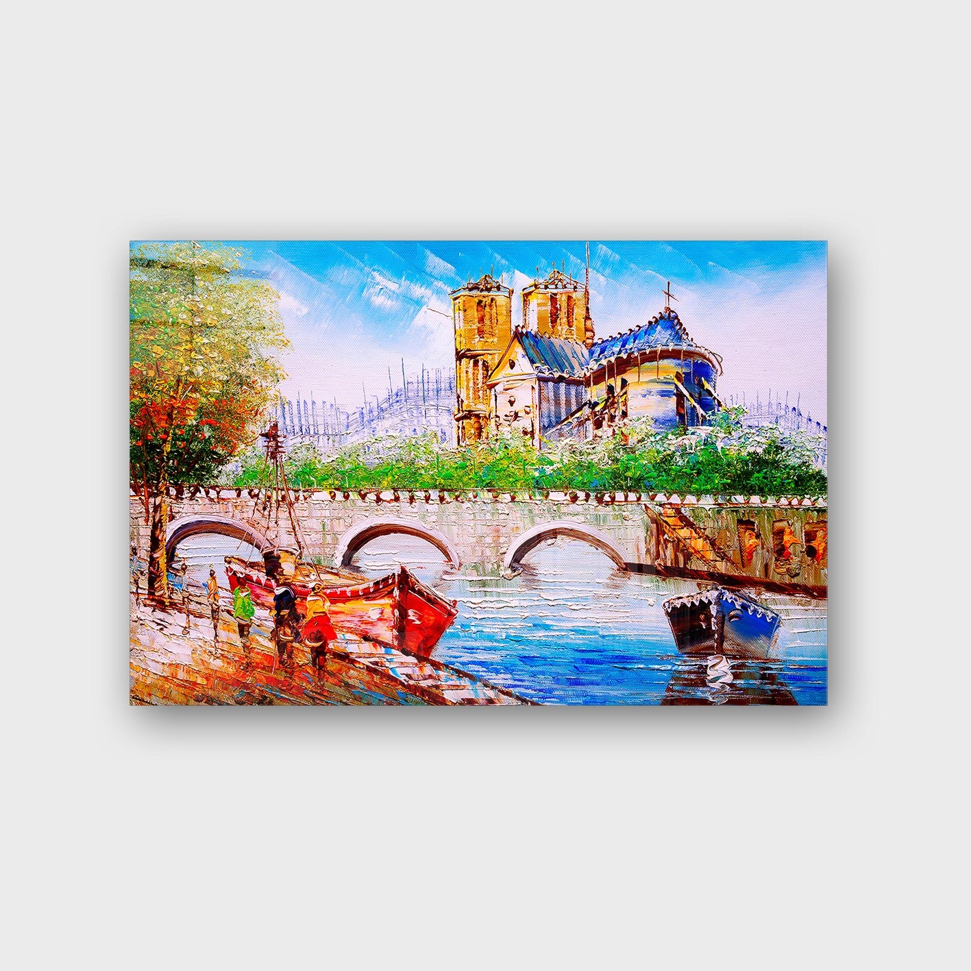 Quadro Decorativo em Vidro Temperado Multicolor 50x70cm - Arte Moderna para Parede