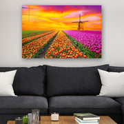 Quadro Decorativo em Vidro Temperado Multicolor 50x70cm - Arte Moderna para Parede