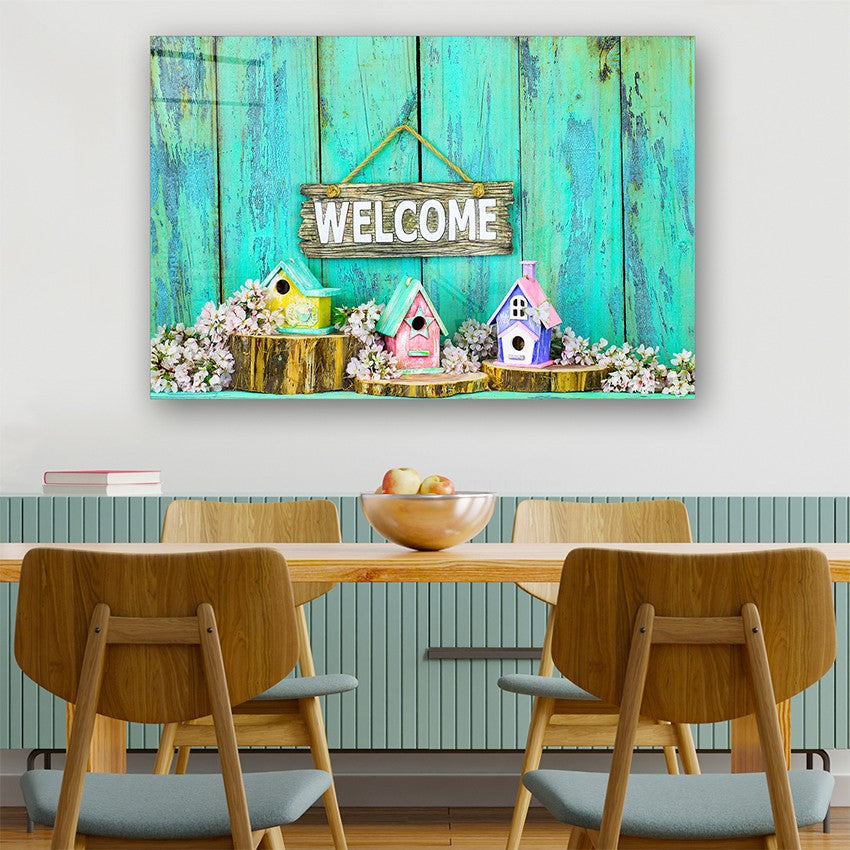 Quadro Decorativo em Vidro Temperado Multicolor 40x60cm - Arte Moderna para Parede